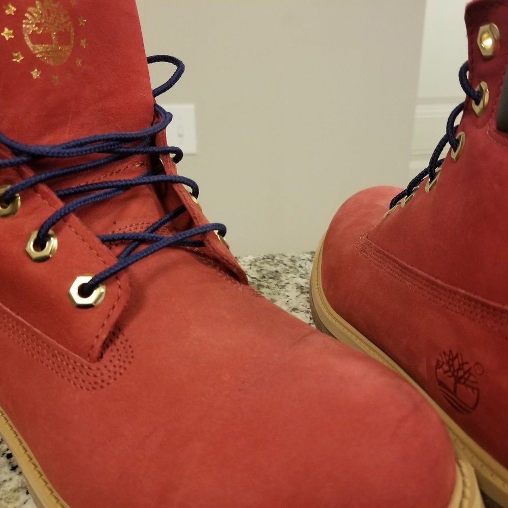 Timberland Men Boots Red